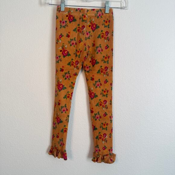 Matilda Jane HAYRIDE Leggings Size 6 Orange Floral Velour Ruffle Hem - Picture 5 of 6